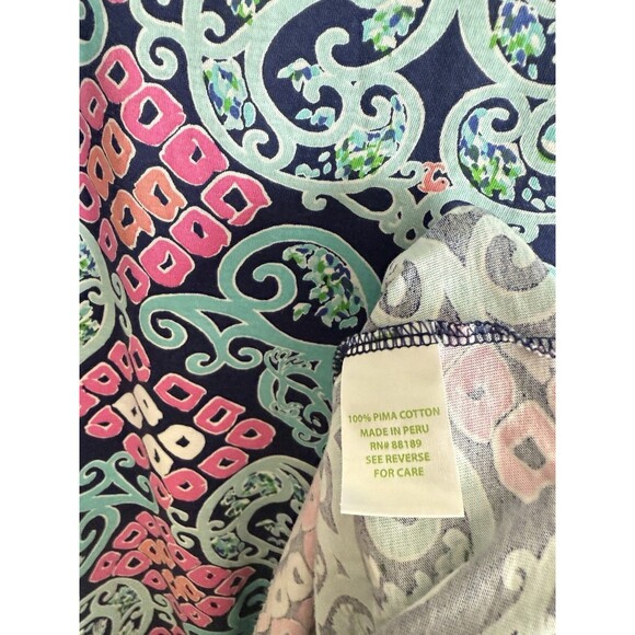 Lilly Pulitzer‎ Dress Womens Medium Blue Robyn Behind the Gate Print Shift Dress - Picture 3 of 4